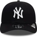 marineblaue-gebogene-snapback-kappe-9fifty-stretch-snap-der-new-york-yankees-mlb-von-new-era