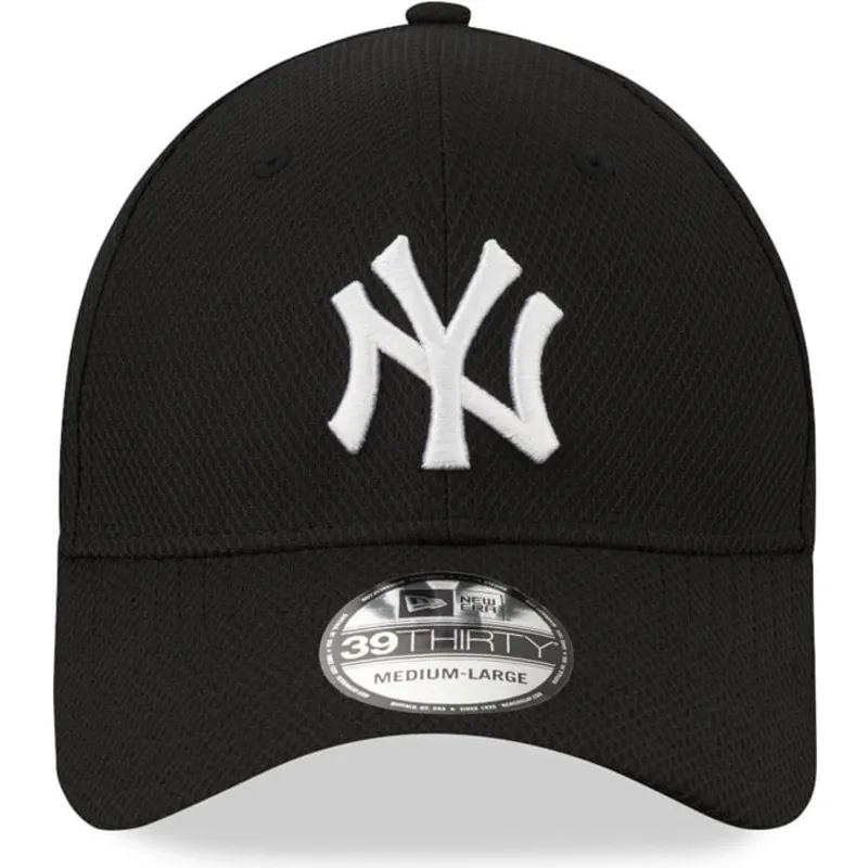 schwarze-gebogene-angepasste-kappe-39thirty-diamond-era-von-new-york-yankees-mlb-von-new-era