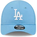 mutzen-gebogen-blau-verstellbares-band-fur-kinder-claro-pequeno-9forty-league-essential-der-los-angeles-dodgers-mlb-von-new-era