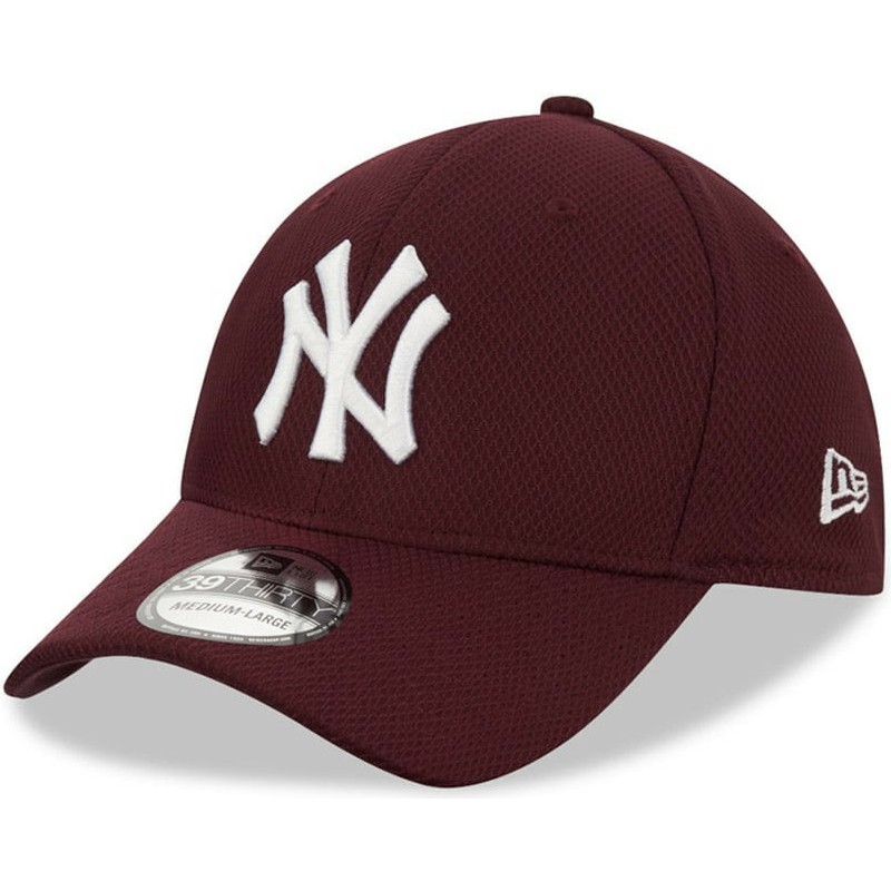 new-era-curved-brim-39thirty-diamond-era-new-york-yankees-mlb-maroon-fitted-cap