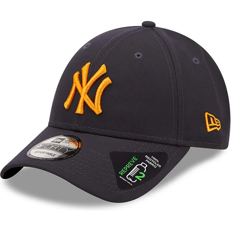 mutzen-gebogen-marineblau-verstellbares-band-9forty-repreve-der-new-york-yankees-mlb-von-new-era