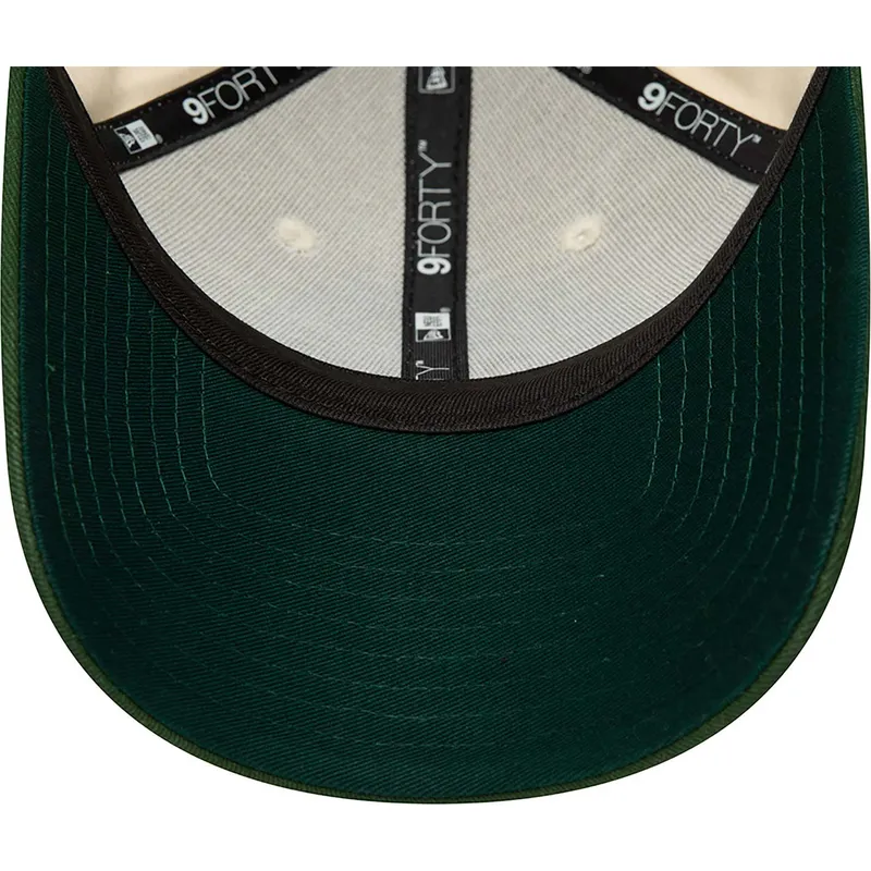 mutzen-gebogen-beige-verstellbares-band-9forty-der-oakland-athletics-mlb-von-new-era