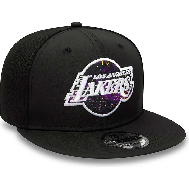 mutzen-flach-schwarz-snapback-9fifty-print-infill-der-los-angeles-lakers-nba-von-new-era