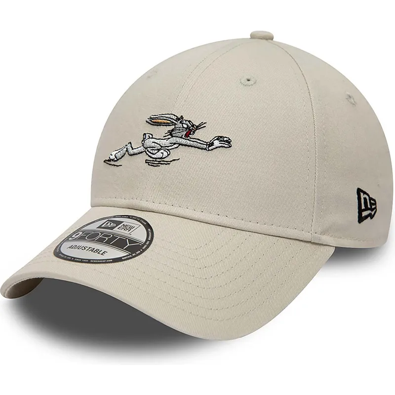 mutzen-gebogen-beige-verstellbares-band-9forty-der-bugs-bunny-looney-tunes-von-new-era