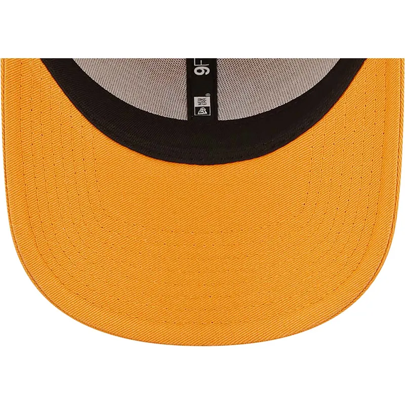 mutzen-gebogen-orange-verstellbares-band-9forty-league-essential-der-new-york-yankees-mlb-von-new-era