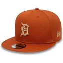 mutzen-flach-braun-snapback-9fifty-side-patch-der-detroit-tigers-mlb-von-new-era
