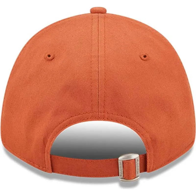 mutzen-gebogen-orange-verstellbares-band-9forty-league-essential-der-new-york-yankees-mlb-von-new-era