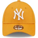 mutzen-gebogen-orange-verstellbares-band-fur-kinder-9forty-league-essential-der-new-york-yankees-mlb-von-new-era