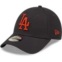 mutzen-gebogen-marineblau-verstellbares-band-fur-kinder-marron-9forty-league-essential-der-los-angeles-dodgers-mlb-von-new-era