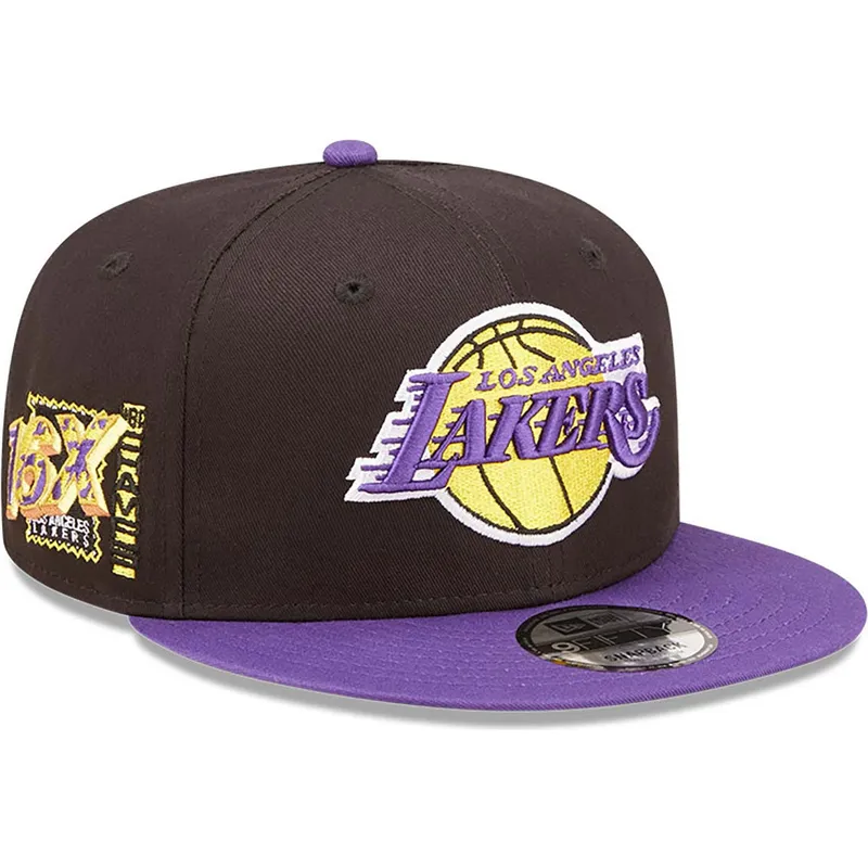 mutzen-flach-schwarz-snapback-9fifty-team-patch-der-los-angeles-lakers-nba-von-new-era
