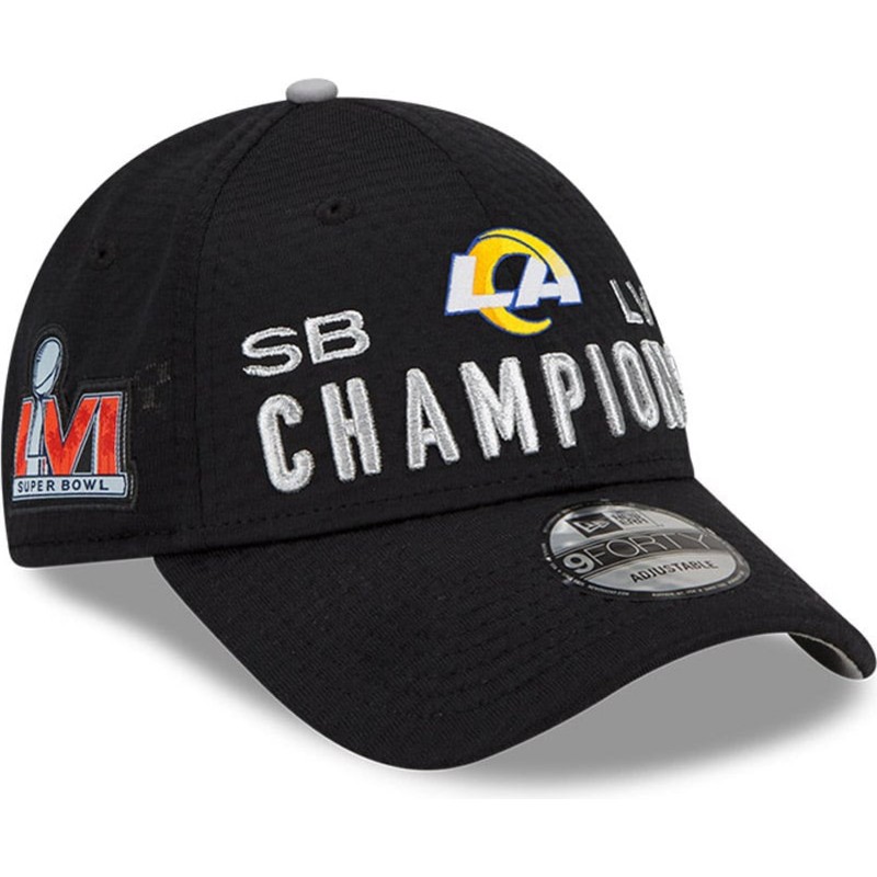 new-era-curved-brim-9forty-super-bowl-champions-lvi-2022-los-angeles-rams-nfl-black-adjustable-cap