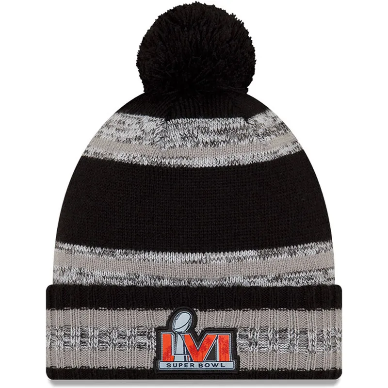 mutzen-pompon-schwarz-parade-knit-super-bowl-champions-lvi-2022-der-los-angeles-rams-nfl-von-new-era