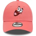 mutzen-gebogen-rosa-verstellbares-band-fur-kinder-9forty-der-patricio-estrella-bob-esponja-von-new-era