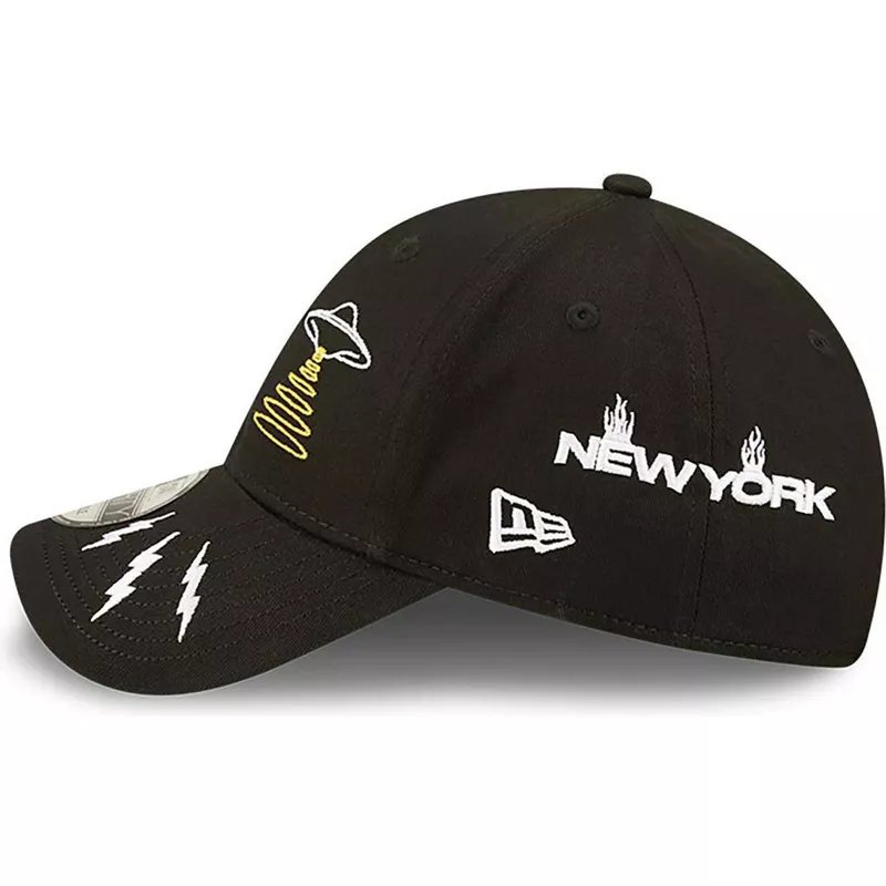 new-era-curved-brim-new-york-9forty-graphic-black-adjustable-cap
