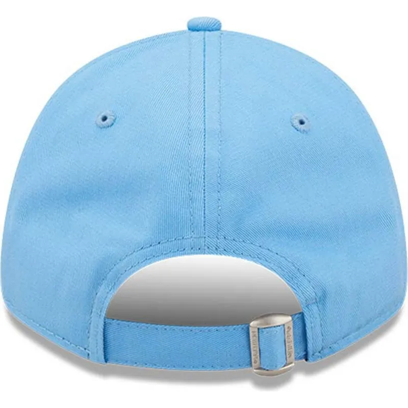 mutzen-gebogen-blau-verstellbares-band-9forty-league-essential-der-los-angeles-dodgers-mlb-von-new-era
