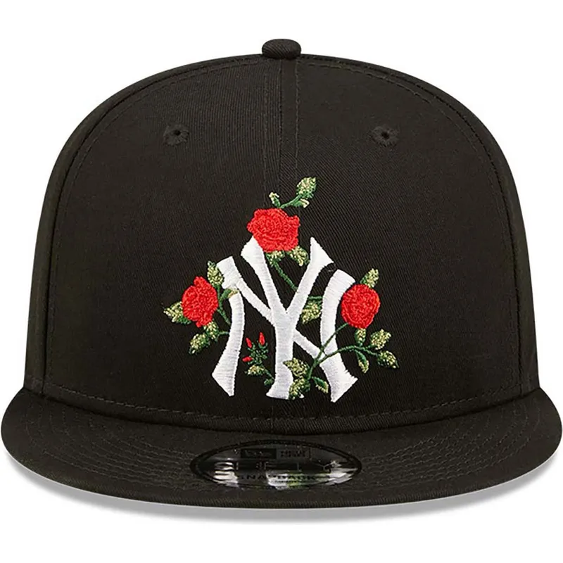 mutzen-flach-schwarz-snapback-9fifty-flower-der-new-york-yankees-mlb-von-new-era mutzen-flach-schwarz-snapback-9fifty-flower-der-new-york-yankees-mlb-von-new-era