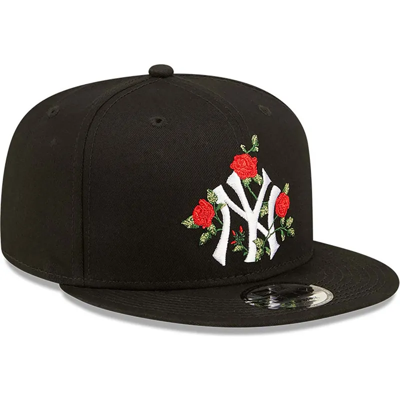 mutzen-flach-schwarz-snapback-9fifty-flower-der-new-york-yankees-mlb-von-new-era mutzen-flach-schwarz-snapback-9fifty-flower-der-new-york-yankees-mlb-von-new-era