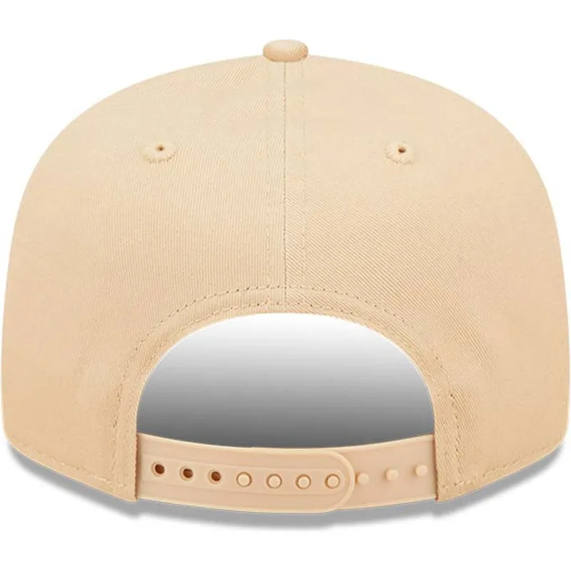 mutzen-flach-beige-snapback-9fifty-league-essential-der-new-york-yankees-mlb-von-new-era