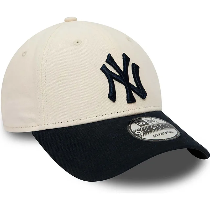 mutzen-gebogen-beige-verstellbares-band-9forty-der-new-york-yankees-mlb-von-new-era