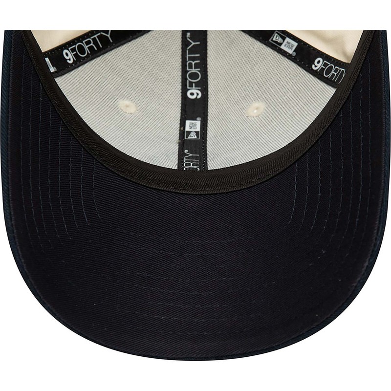 new-era-curved-brim-9forty-new-york-yankees-mlb-beige-and-navy-blue-adjustable-cap