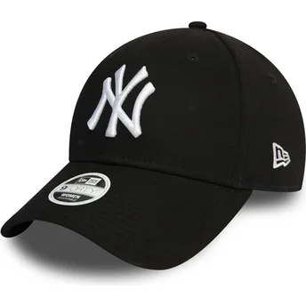 new-era-mlb-new-york-yankees-9forty-essential-damen-verstellbare-schwarze-kappe