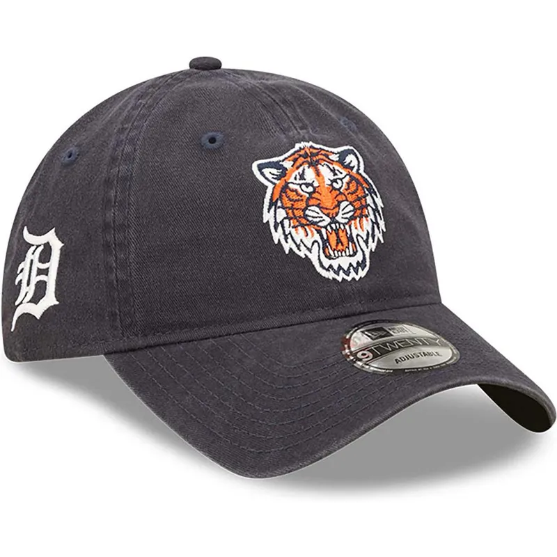 mutzen-gebogen-marineblau-verstellbares-band-9twenty-team-patch-der-detroit-tigers-mlb-von-new-era