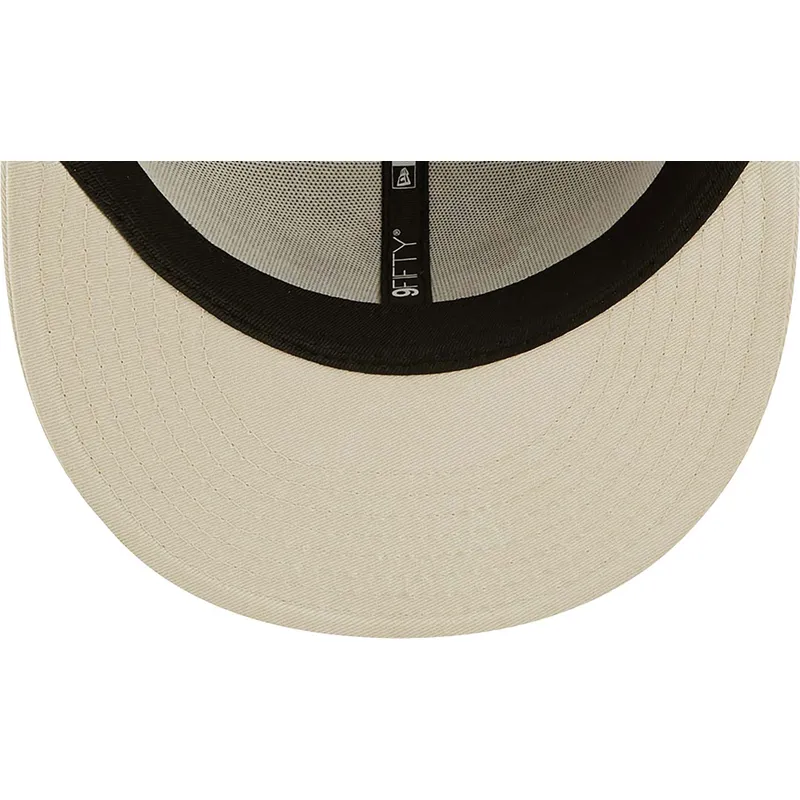 mutzen-flach-beige-snapback-9fifty-flower-der-chicago-white-sox-mlb-von-new-era