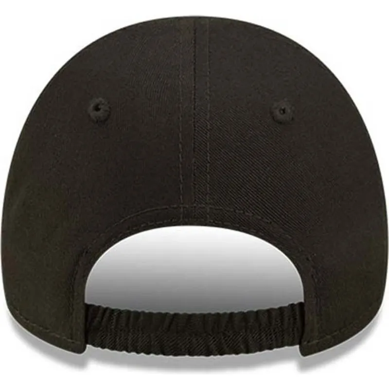 mutzen-gebogen-schwarz-verstellbares-band-fur-kinder-pequeno-9forty-league-essential-der-new-york-yankees-mlb-von-new-era
