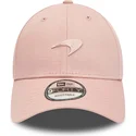 rosa-verstellbare-kappe-mit-gebogenem-schirm-und-rosa-logo-9forty-seasonal-von-mclaren-racing-formula-1-von-new-era