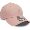 rosa-verstellbare-kappe-mit-gebogenem-schirm-und-rosa-logo-9forty-seasonal-von-mclaren-racing-formula-1-von-new-era