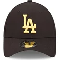 mutzen-gebogen-schwarz-verstellbares-band-9forty-league-essential-der-los-angeles-dodgers-mlb-von-new-era
