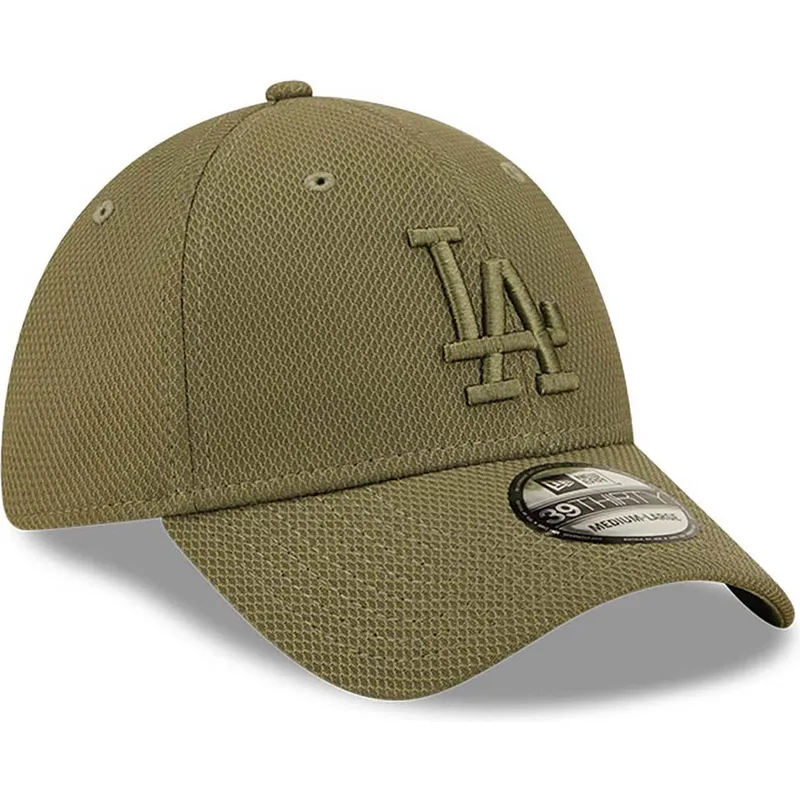 mutzen-gebogen-grun-angepasst-39thirty-diamond-era-der-los-angeles-dodgers-mlb-von-new-era
