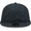 new-era-flat-brim-9fifty-tweed-navy-blue-adjustable-cap
