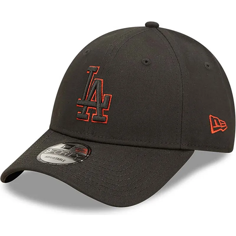 mutzen-gebogen-schwarz-verstellbares-band-9forty-team-outline-der-los-angeles-dodgers-mlb-von-new-era mutzen-gebogen-schwarz-verstellbares-band-9forty-team-outline-der-los-angeles-dodgers-mlb-von-new-era