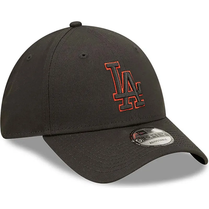 mutzen-gebogen-schwarz-verstellbares-band-9forty-team-outline-der-los-angeles-dodgers-mlb-von-new-era mutzen-gebogen-schwarz-verstellbares-band-9forty-team-outline-der-los-angeles-dodgers-mlb-von-new-era