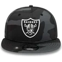 mutzen-flach-tarnung-snapback-negro-9fifty-team-der-las-vegas-raiders-nfl-von-new-era