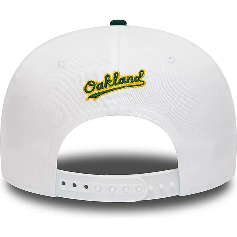 mutzen-flach-weiss-snapback-rickey-henderson-9fifty-crown-patches-der-oakland-athletics-mlb-von-new-era
