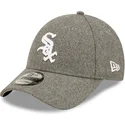 mutzen-gebogen-grau-verstellbares-band-9forty-the-league-melton-der-chicago-white-sox-mlb-von-new-era