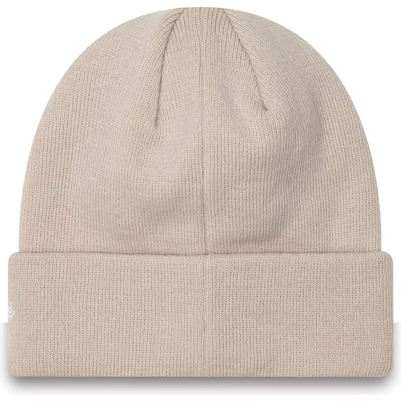 mutzen-beige-cuff-league-essential-der-new-york-yankees-mlb-von-new-era