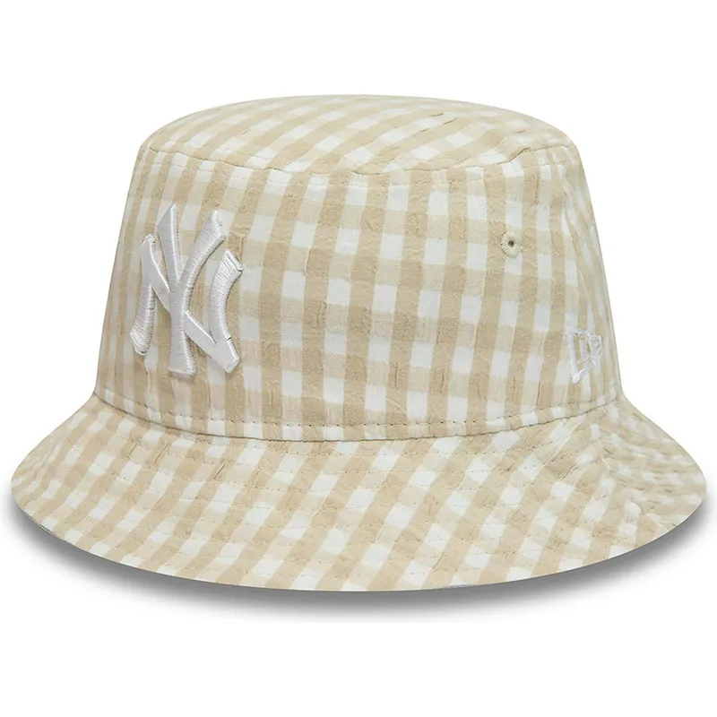 eimer-beige-der-bucket-beige-para-mujer-tapered-gingham-von-new-era eimer-beige-der-bucket-beige-para-mujer-tapered-gingham-von-new-era