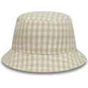 eimer-beige-der-bucket-beige-para-mujer-tapered-gingham-von-new-era