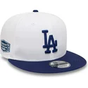 mutzen-flach-weiss-snapback-9fifty-crown-patches-der-los-angeles-dodgers-mlb-von-new-era
