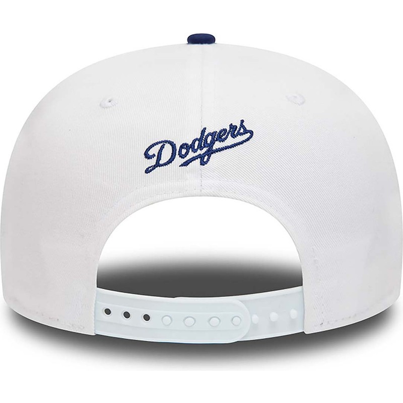 new-era-flat-brim-9fifty-crown-patches-los-angeles-dodgers-mlb-white-and-blue-snapback-cap