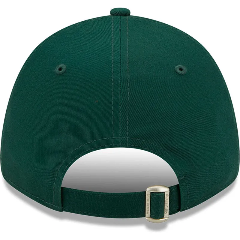 mutzen-gebogen-grun-verstellbares-band-9forty-league-essential-der-new-york-yankees-mlb-von-new-era