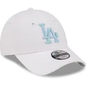 mutzen-gebogen-weiss-verstellbares-band-fur-kinder-9forty-league-essential-der-los-angeles-dodgers-mlb-von-new-era