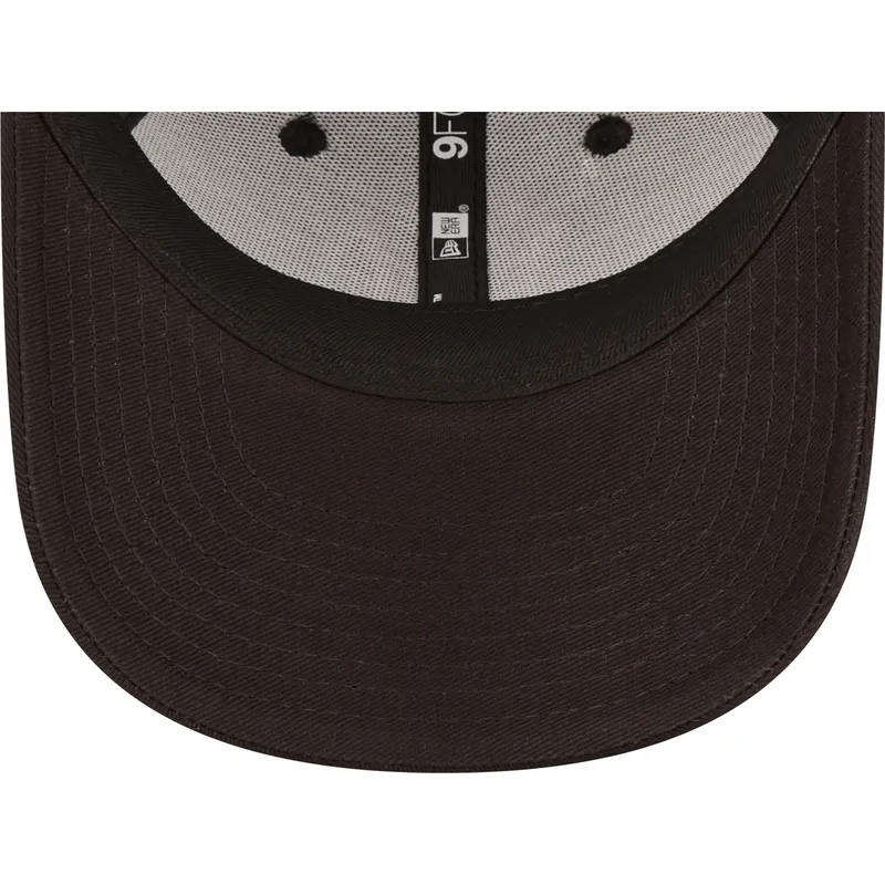mutzen-gebogen-schwarz-verstellbares-band-fur-kinder-rosa-9forty-league-essential-der-new-york-yankees-mlb-von-new-era