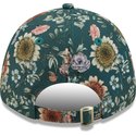 new-era-curved-brim-women-9forty-all-over-print-floral-new-york-yankees-mlb-green-adjustable-cap
