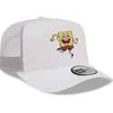 mutzen-gebogen-weiss-snapback-a-frame-der-bob-esponja-von-new-era