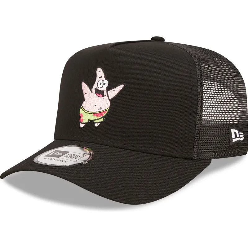 mutzen-gebogen-schwarz-snapback-a-frame-der-patricio-estrella-bob-esponja-von-new-era