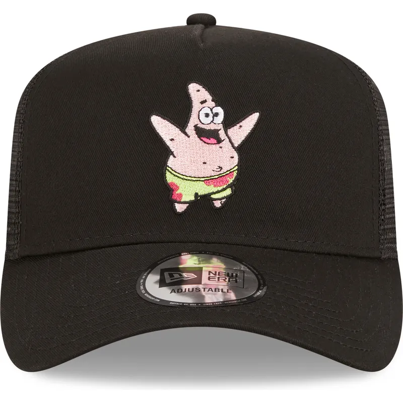mutzen-gebogen-schwarz-snapback-a-frame-der-patricio-estrella-bob-esponja-von-new-era